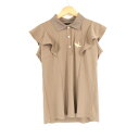 美品 1PIU1UGUALE3 ウノピュウノウグァーレトレ GST200 113 GOLF FRILL POLO ポロシャツ II M ポリエステル100% ゴ...