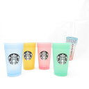 美品 STARBUCKS スターバックス カラーチェンジング コールドカップセット 1点 ポリプロピレン 355ml コップ スタバ SC8079A1 【中古】