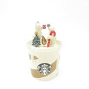 未使用 STARBUCKS スターバックス ホリデー2020 スノードーム キャンドル 置物 1点 スタバ クリスマス シロクマ SC8100E2 【中古】