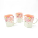 未使用 STARBUCKS スターバックス さくら 2017 グラデーション マグカップ 3点 陶器 セット 237ml 桜 さくら スタバ SC8101E2 【中古】