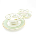 Noritake ノリタケ YOSHINO ヨシノ カップ&ソーサー 2客 ペア 花柄 フラワー SC8304G1 【中古】