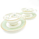 美品 Noritake ノリタケ YOSHINO ヨシノ カップ&ソーサー 2客 ペア 花柄 フラワー SC8305G1 【中古】