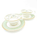 美品 Noritake ノリタケ YOSHINO ヨシノ カップ&ソーサー 2客 ペア 花柄 フラワー SC8306G1 【中古】