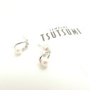 美品 JEWELRY TSUTSUMI ジュエリーツツミ PRE605-001 K10ホワイトゴールド淡水パールピアス K10WG レディース AC1544 【...