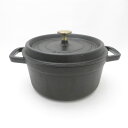 STAUB ストウブ ココットラウンド 両手鍋 22cm 料理 SO3532Z 【中古】