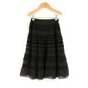 美品 FOXEY BOUTIQUE フォクシー 21998 フリルティアードスカート 38 Sサイズ相当 綿100% ひざ下丈 レディース AO2949A48 ...