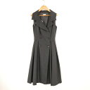 難有 FOXEY BOUTIQUE フォクシー 21357 ノースリーブワンピース 38 Sサイズ相当 ウール他 ミディ丈 レディース AO2953A48 【中...