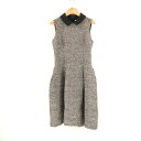 難有 Rene ルネ 6446070 衿付きノースリーブワンピース 34 Sサイズ相当 綿他 ひざ丈 レディース AO2955A48 【中古】