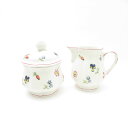 美品 Villeroy&Boch ビレロイ&ボッホ プチフルール クリーマー&シュガーポット 2点 セット 花柄 ミルク クリーム 砂糖 SC8363F1 【中...