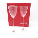 美品 Baccarat バカラ フィラオ ワイングラス 2客 クリスタル ペア トール H22 テーブルウェア SU12710B1 【中古】