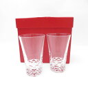 美品 Baccarat バカラ グラスジャパン ブラーヴァ(スウィング) タンブラー 2点 クリスタル ペア H11 コップ 冷茶 ビール ジュース SU127...
