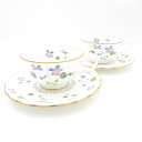 美品 Noritake ノリタケ バイオレットドリーム ティーカップ&ソーサー 2客 ペア SY12916K1 【中古】