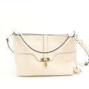 美品 SNIDEL スナイデル SWGB231628 サスティナブルパッドロックバッグ アイボリー ハンド ショルダー 2way レディース AO3001 【中...
