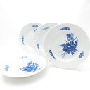 美品 ROYAL COPENHAGEN ロイヤルコペンハーゲン ブルーフラワーカーブ 620 中皿 4枚 20cmプレート セット SY12908V2 【中古】