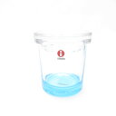 未使用 iittala イッタラ JARS ライトブルー 60mm ジャー 蓋付き フィンランド 北欧 レア 希少 SY12918B4 【中古】