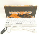 美品 HIGROUND Snowstone 68K AO 有線 ゲーミングキーボード FPS eスポーツ PC周辺機器 白軸 HY1579 【中古】