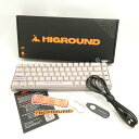 美品 HIGROUND RETROSUPER PERFORMANCE 65KB 有線 ゲーミングキーボード FPS eスポーツ PC周辺機器 白軸 HY1580...