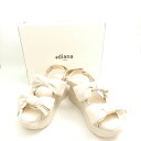 未使用 +diana プラスダイアナ ダブルリボンサンダル 22 スポサン 厚底 レディース AO3017 【中古】