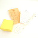 美品 Milly Callegari ミリィカレガリ ワイヤーネックレス ベージュ/クリア系 ビーズ アクセサリー レディース AO2978 【中古】