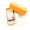 HERMES エルメス カルメントリコロール タッセルキーリング レザー チャーム キーホルダー レディース AY6770W3 【中古】
