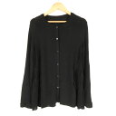 美品 FOXEY フォクシー 43582 Cardigan Skylar カーディガン 42 Lサイズ レーヨン他 長袖 プリーツ レディース AO3085A6...
