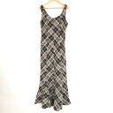 未使用 ANDMARY アンドマリー AM0884 Alicia check dress ドレス FREE コットン100% ノースリーブ ロング チェック柄 ...