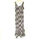 未使用 ANDMARY アンドマリー AM0884 Alicia check dress ドレス FREE コットン100% ノースリーブ ロング チェック柄 ...