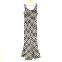 未使用 ANDMARY アンドマリー AM0884 Alicia check dress ドレス FREE コットン100% ノースリーブ ロング チェック柄 ...