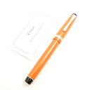 美品 PILOT パイロット カスタム ヘリテイジ91 (FKVHN-12SR-OFM) 14K-858 万年筆 中細字(FM) カートリッジ式 兼用 HY1634W3 【中古】
