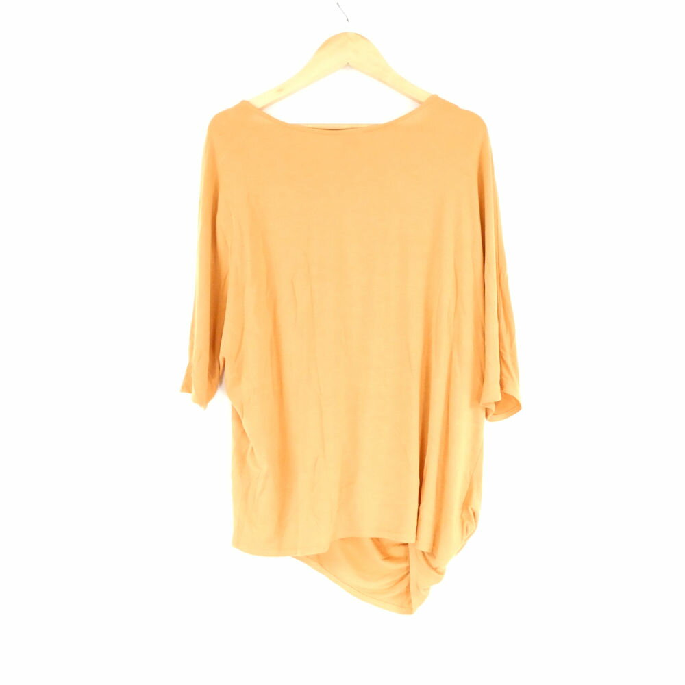 美品 ARMANI COLLEZIONI アルマーニ トップス 1点 40 M相当 ビスコース他 半袖 ドレープ カットソー トップス レディース AU3375A5 【中古】