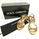 DOLCE&GABBANA ドルチェ&ガッバーナ フラットサンダル 36 レディース AY6898 【中古】