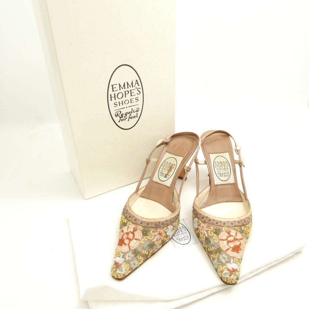 EMMA HOPE ���ޥۡ��� �ҡ���ѥ�ץ� 35 22.5cm���� �ӥ��塼���� �ե��ɽ� �ߥ塼�� �ݥ���ƥåɥȥ� ��ǥ����� AN2222 �����...