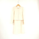 美品 TOKYO SOIR 東京ソワール セットアップ 7 ポリエステル100% ジャケット ドッキングワンピース スーツ レディース AO3234A35 【中...