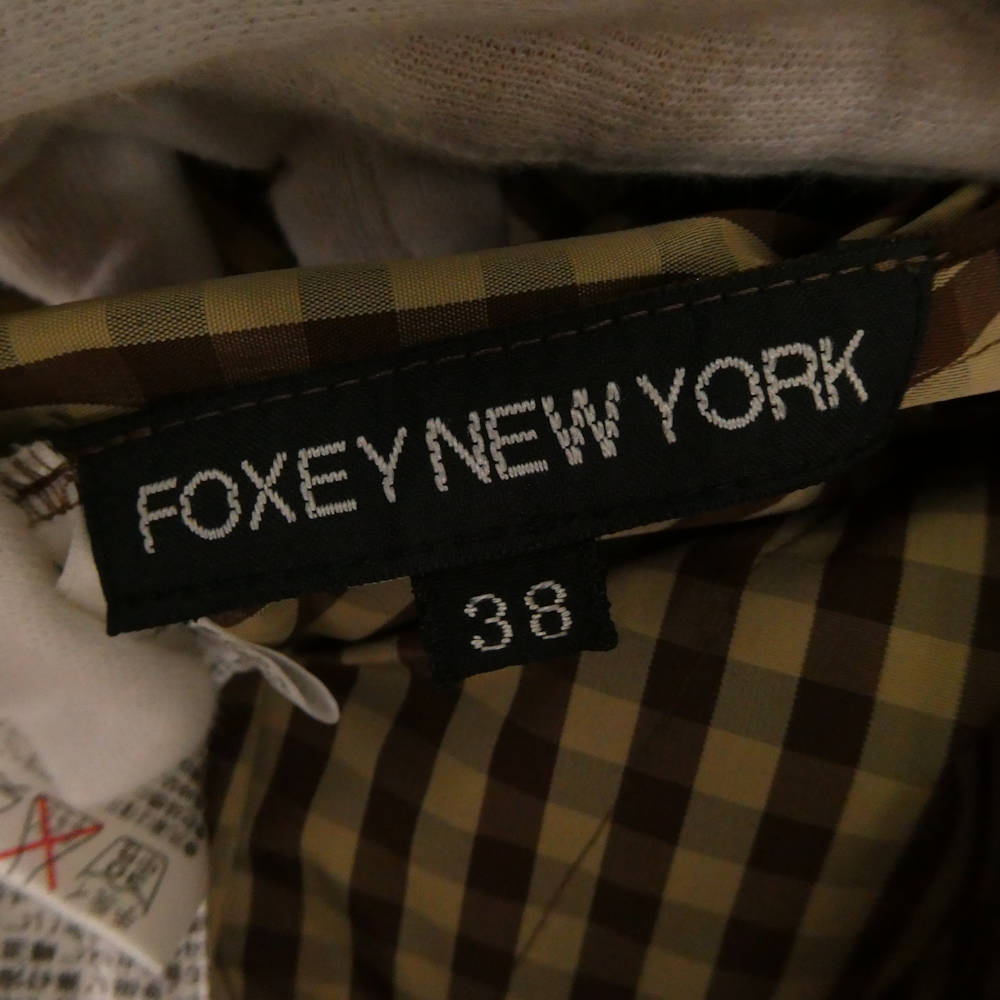 美品 FOXEY NEW YORK フォクシー 23808 スカート 38 ポリエステル100％ ミディ丈 チェック柄 レディース AY6633A52 【中古】 3