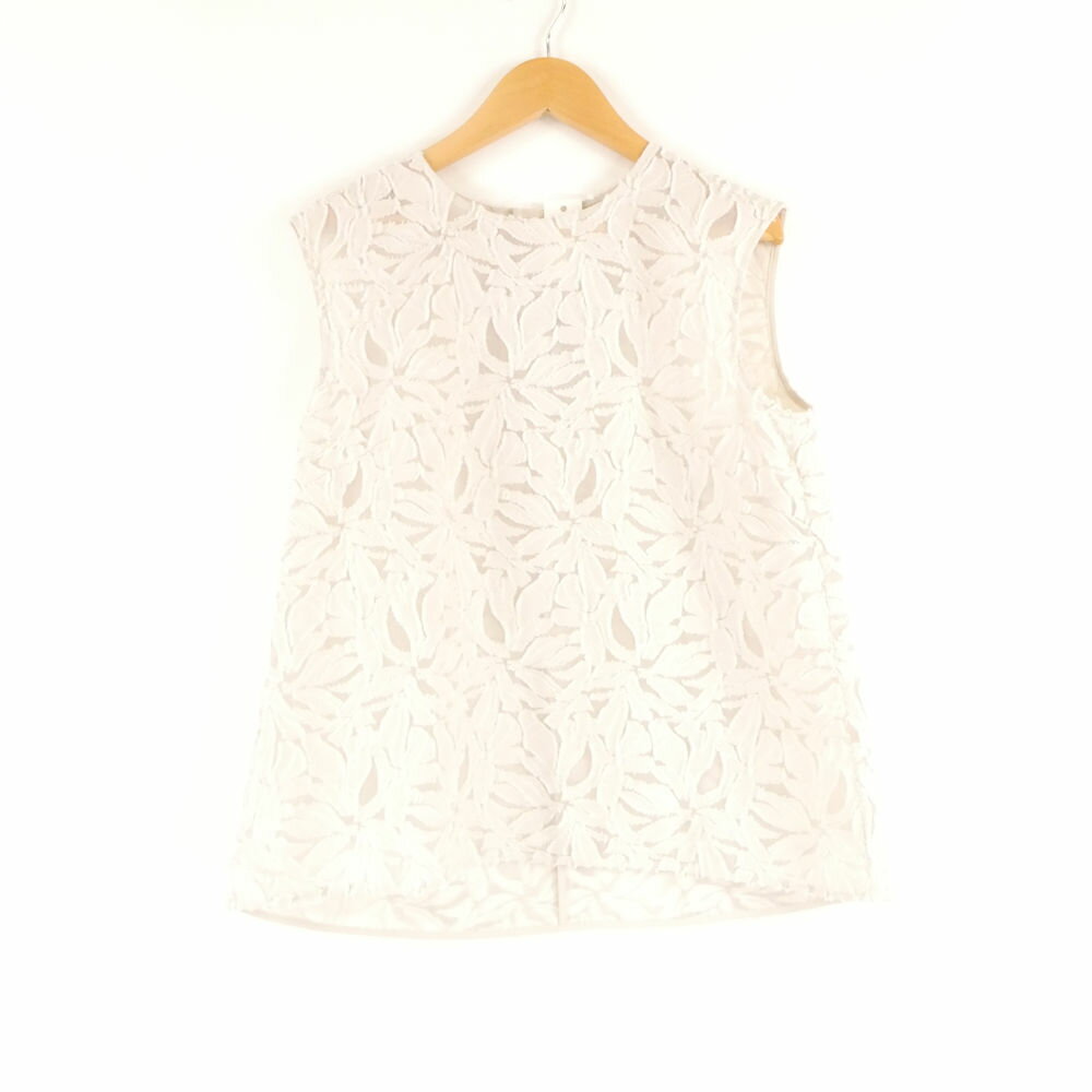 未使用 MACKINTOSH マッキントッシュ G5M23565 フラワーカットジャカード ブラウス 38 M コットン 他 ノースリーブ トップス レディース AM7269A74 【中古】