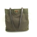 PRADA プラダ B11214 テスート トートバッグ ナイロン レザー ショルダー 肩掛け 手提げ 鞄 かばん レディース AU3414A25 【中古】