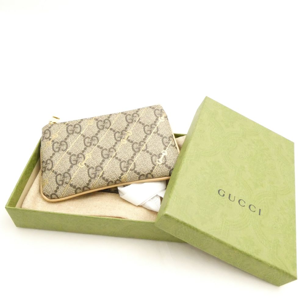 美品 GUCCI グッチ GGスプリーム ホースビット (774340) コインケース 財布 小銭入れ AY6840 【中古】