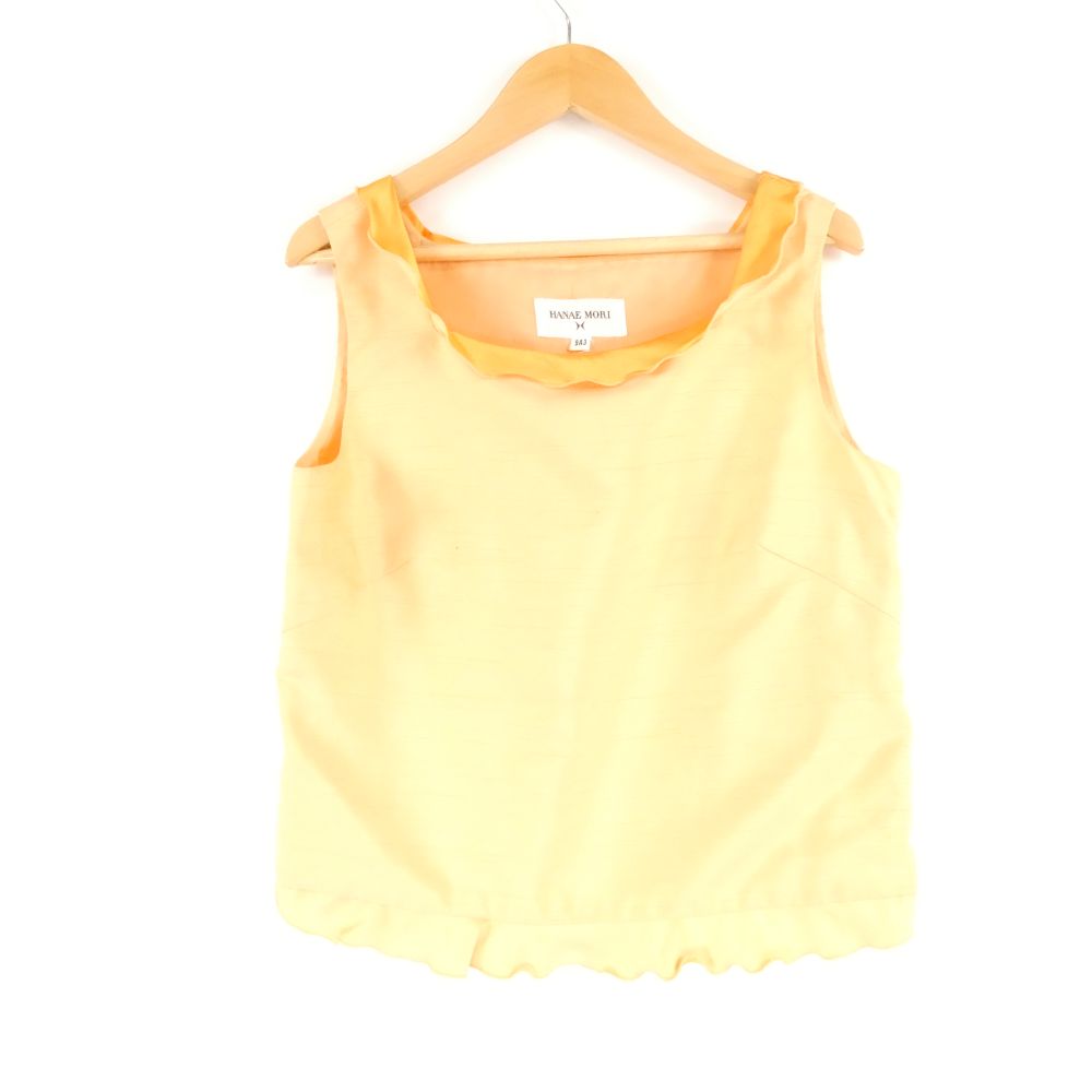 美品 HANAE MORI ハナエモリ NY0802006 ブラウス 9 ポリエステル100％ ノースリーブ レディース AY6842A6 【中古】