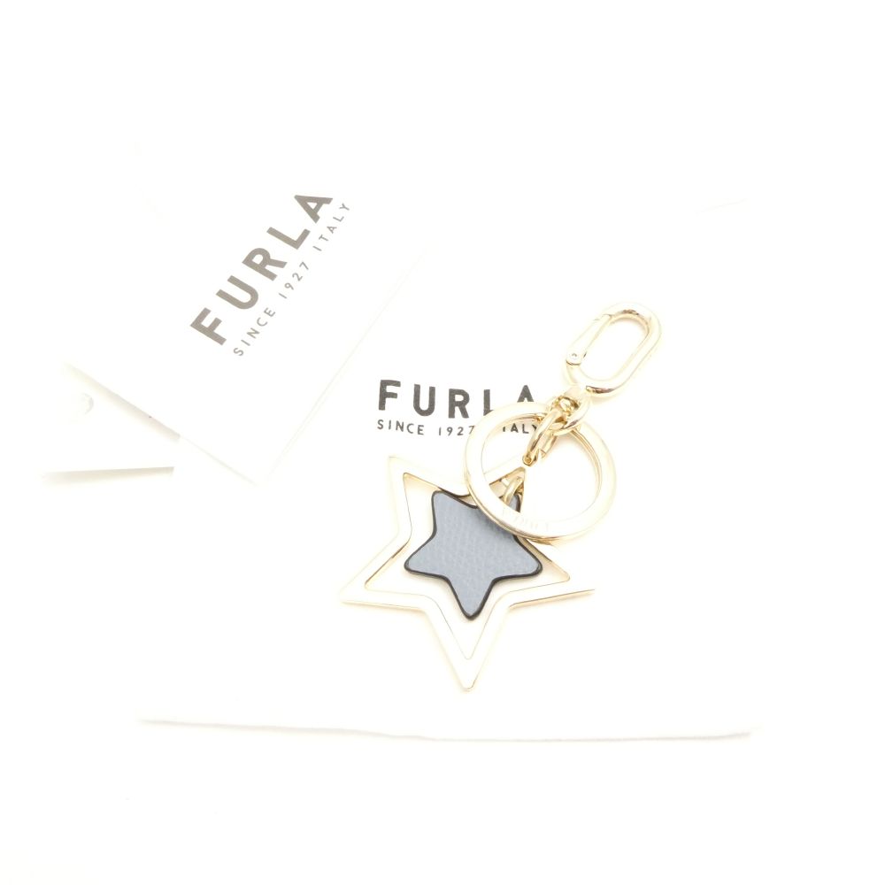 美品 FURLA フルラ ヴィーナス スター キーリング 星 チャーム キーホルダー レディース AO3257 【中古】