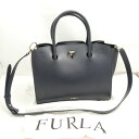 美品 FURLA フルラ Genesi ジェネシー 2wayバッグ M ハンド ショルダー トート メディテラネオ レディース AO3261 【中古】