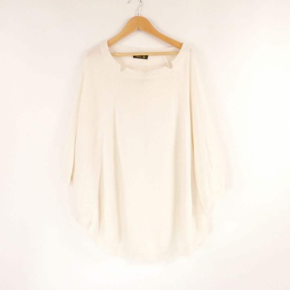 美品 Drawer ドゥロワー 6513-299-0238 ニットポンチョ 不明 コットン カシミヤ レディース AY7156A82 【中古】