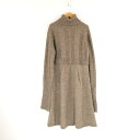 美品 SPORTMAX スポーツマックス マックスマーラ ニット ワンピース L ウール アルパカ 他 長袖 タートルネック ロング丈 レディース AM7120...