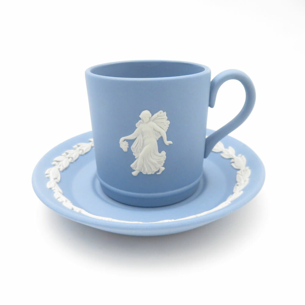 WEDGWOOD ウェッジウッド ダンバリーミント 「ジャスパー」 デミタスカップ&ソーサー THE DANBURY MINT SY13295B3 【中古】