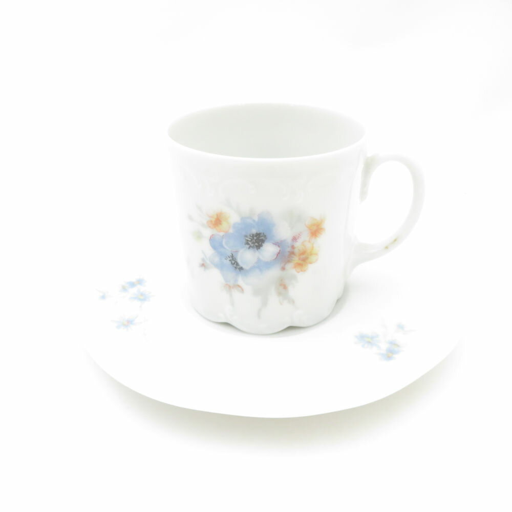 美品 Rosenthal ローゼンタール ダンバリーミント 「クラシックローズ」 デミタスカップ&ソーサー THE DANBURY MINT SY13310B3...