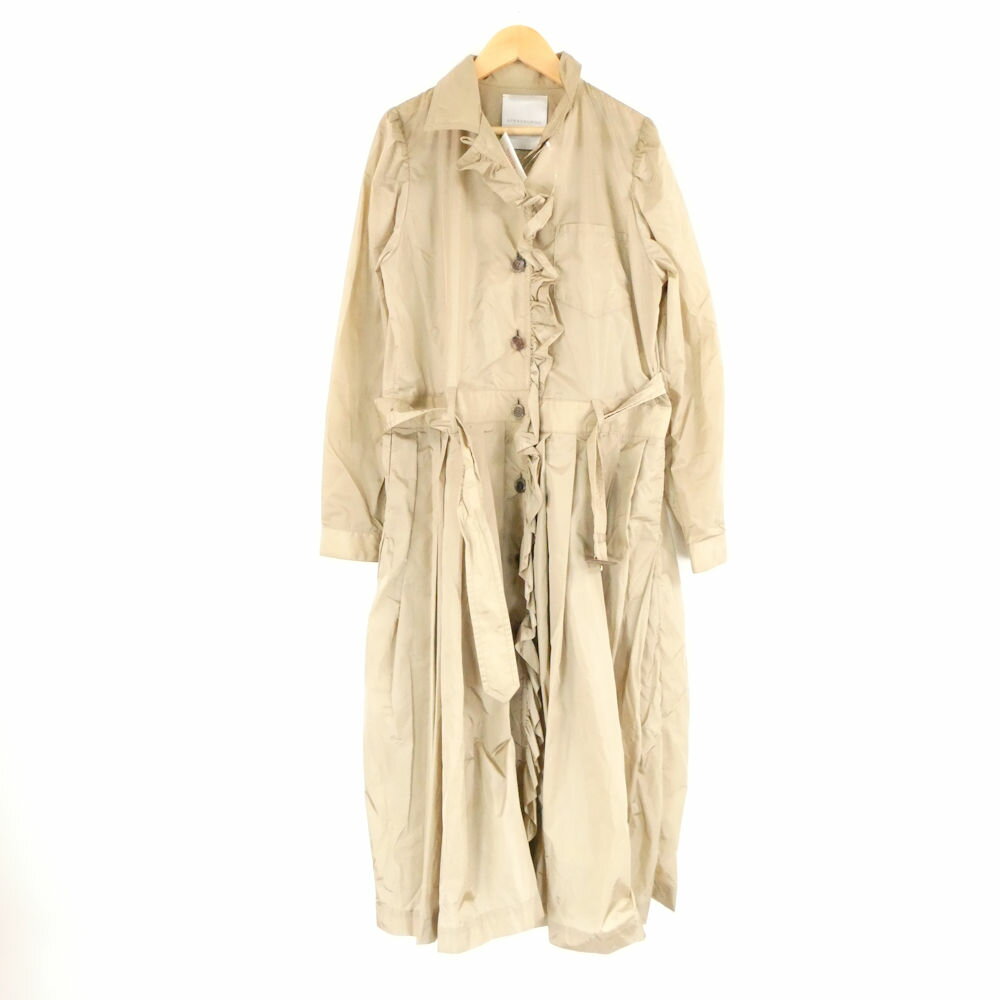 美品 STRASBURGO ストラスブルゴ 221101 ジャケット 36 ナイロン100％ フリル 薄手 レディース AO3326A34 【中古】(4.0)