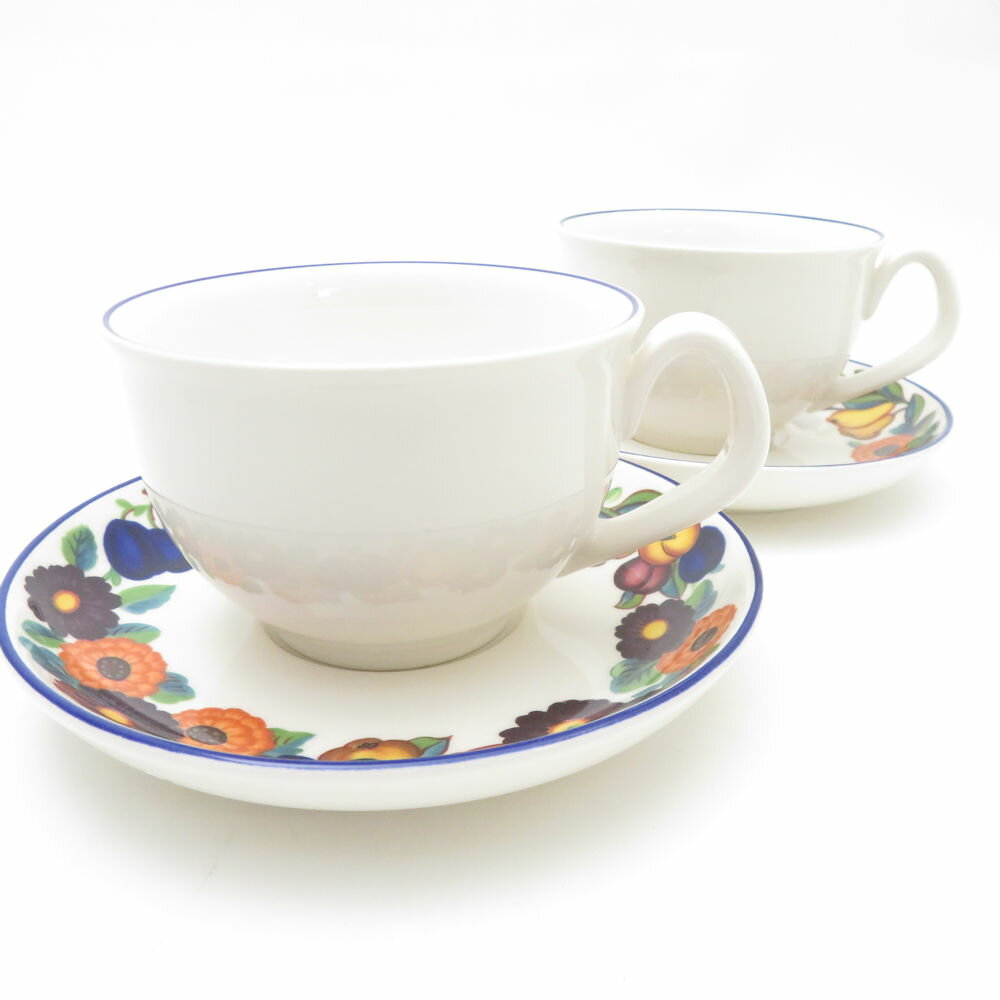 ROYAL COPENHAGEN ロイヤルコペンハーゲン ゴールデンサマー カップ＆ソーサー 2客 ペア SM4768Q1 【中古】のサムネイル