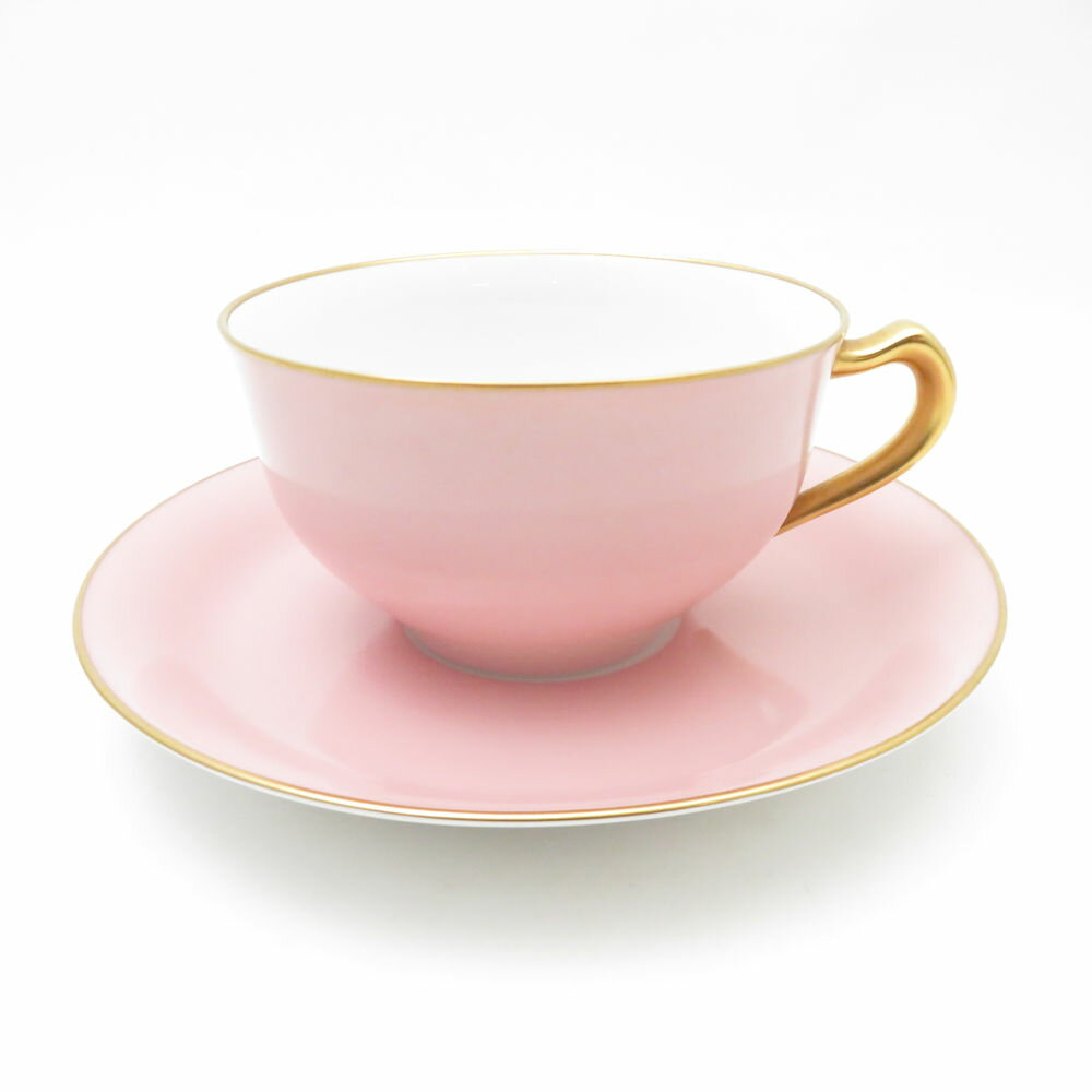 美品 OKURA 大倉陶園 色蒔き カップ&ソーサー ティー コーヒー SO3658S1 【中古】