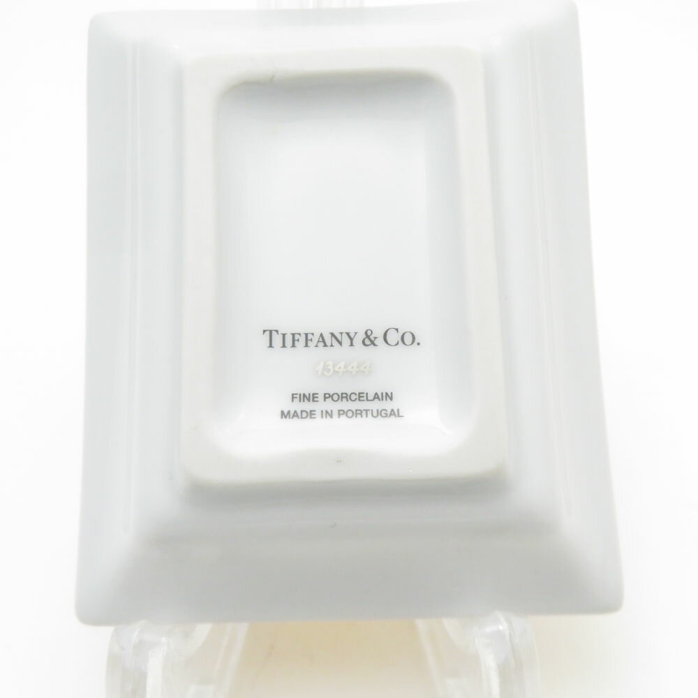 TIFFANY＆Co. ティファニー メタリック ヴィドポシェ&ロゴ 小皿 3枚 ポーセリン セット 1837 金 トレイ ホーム インテリア SU13288G1 【中古】