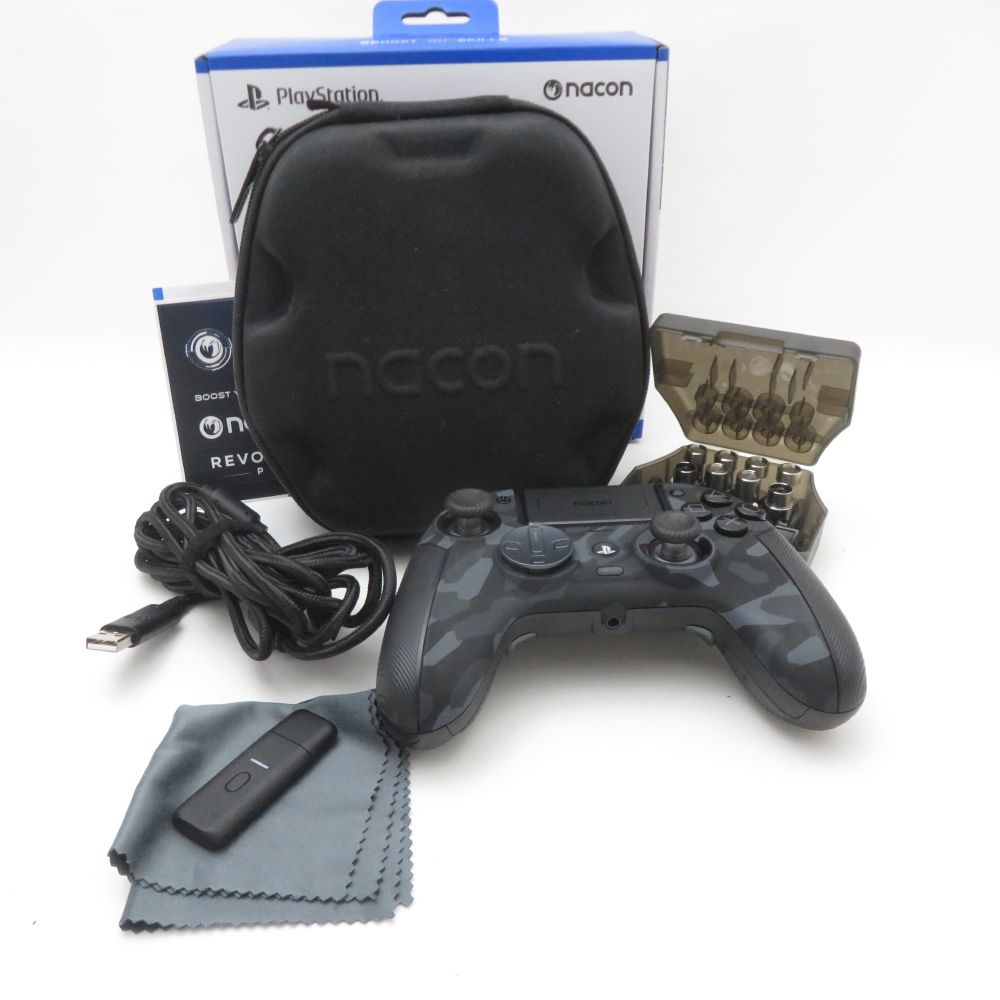 美品 Nacon ナコン REVOLUTION 5 PRO CAMO PS5RP5JPURBAN ワイヤレス ゲーミング コントローラー コントローラー PC ...