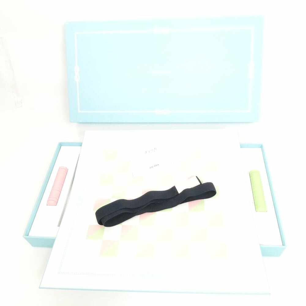 未使用 PRADA プラダ ボードゲーム チェッカ HN213 【中古】